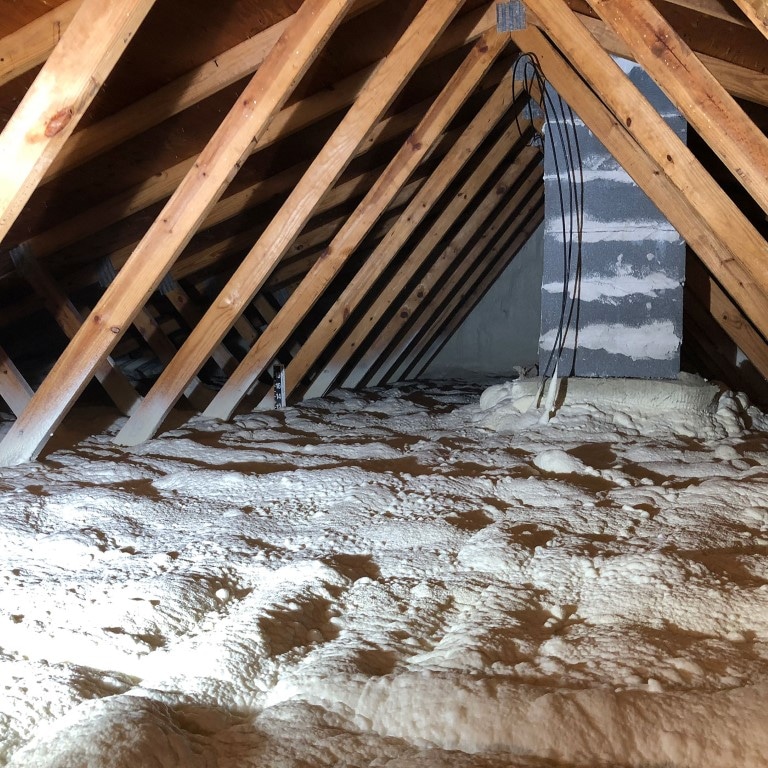 Spray foam- sound mitigation